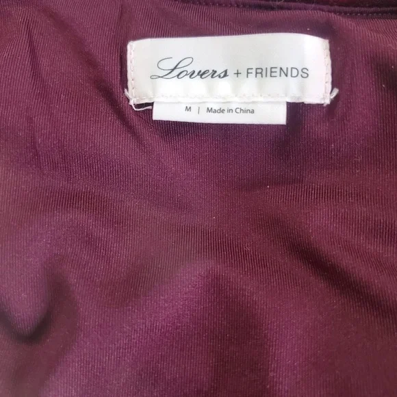 Lovers + Friends Adrianne Midi Dress in Wine Red - Picture 7 of 8